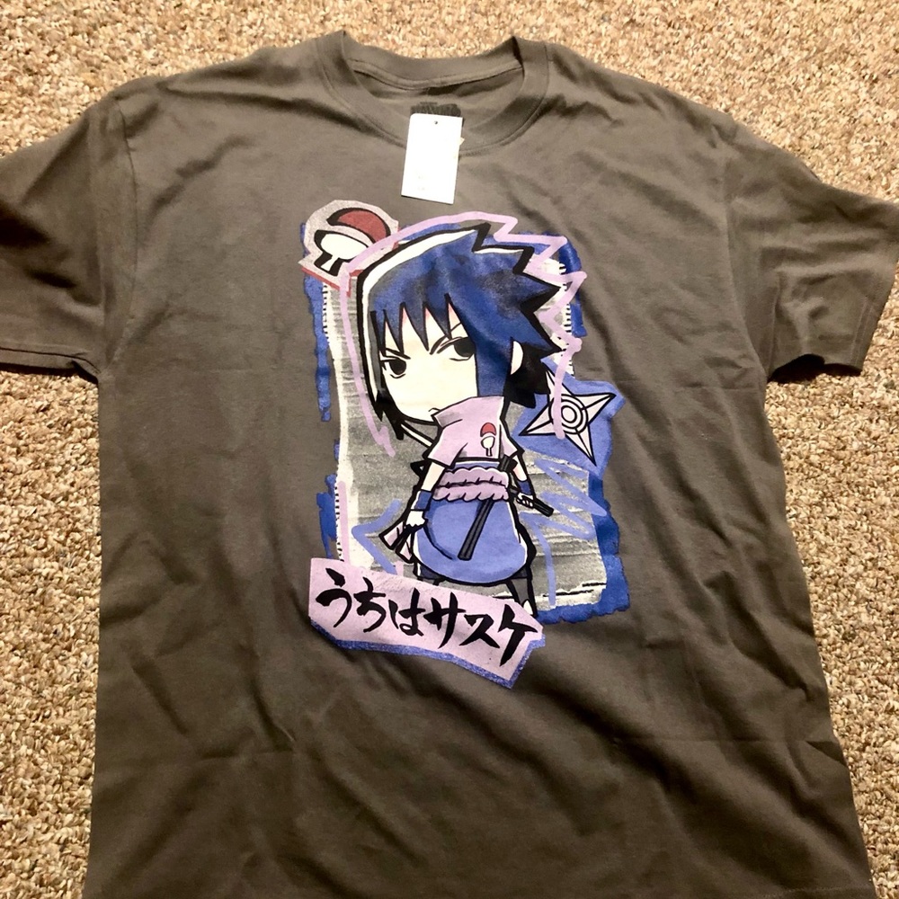 Gamestop Naruto Sasuke Anime T Shirt